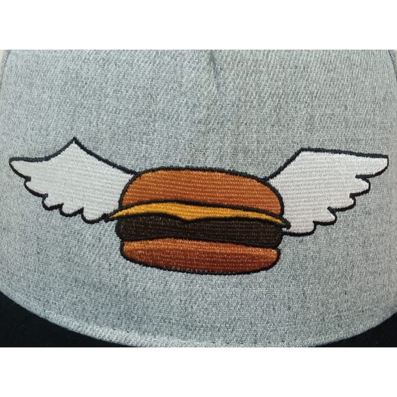 Bob's Burgers Men's Licensed Baseball Snapback Hat Cap Fox Novelty Hamburger - Picture 3 of 7